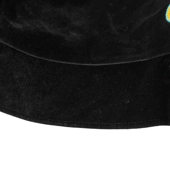 CIDER BUCKET HAT BLACK VELVET SUPER SOFT SIZE 7 1/4 - 7/38 NEW - Picture 6 of 6